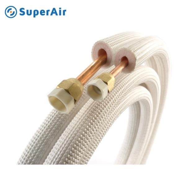 Air Conditioner Copper Tube Pair Coil Insulated Copper with Nuts