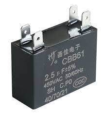 2024 new Best Price Cbb61 2UF AC Motor Run Capacitor AC