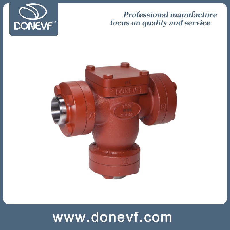 Donevf oil temperature three-way valve for screw compressor system