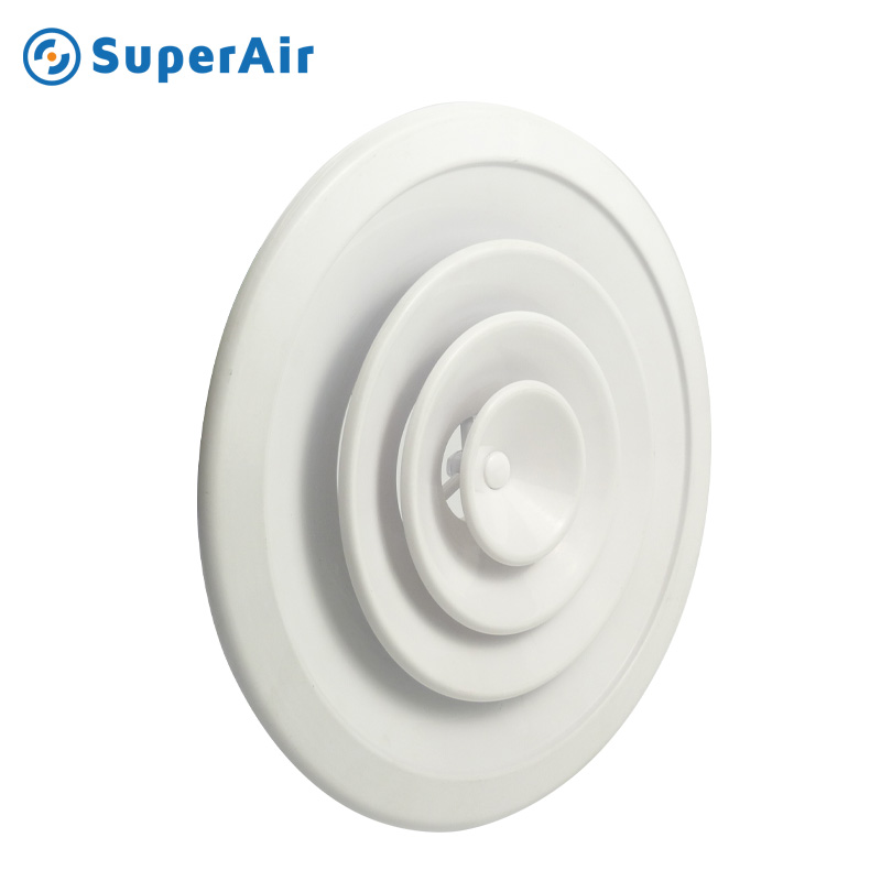 SuperAir <font color='red'>Aluminium</font> <font color='red'>Round</font> Ceiling <font color='red'>Diffuser</font>, RD-C