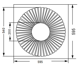 Good Sell Swirl <font color='red'>Ceiling</font> <font color='red'>Diffusers</font> 595X595, Sw for <font color='red'>HVAC</font>