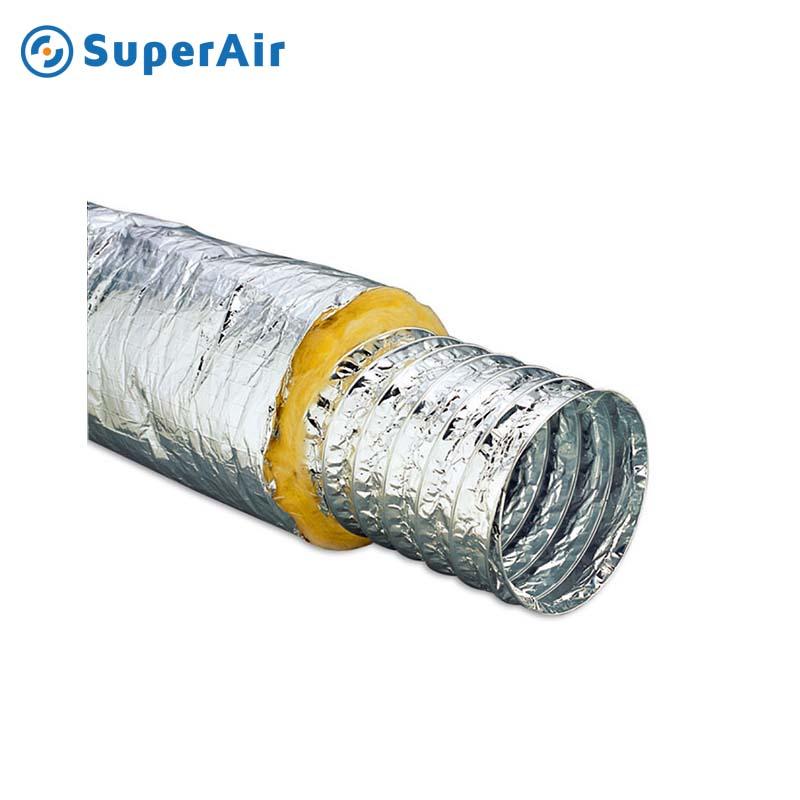 Air conditioner ventilation 8 inch semi rigid aluminum havc flexible air duct