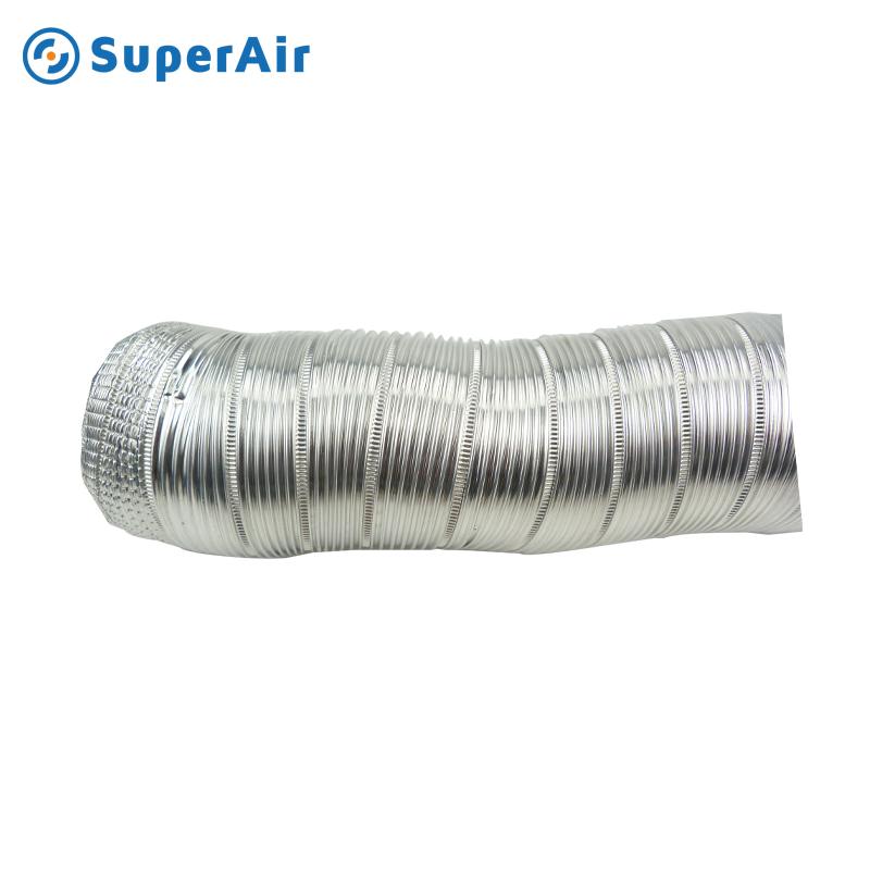 Air conditioner ventilation 8 inch semi rigid aluminum havc flexible air duct