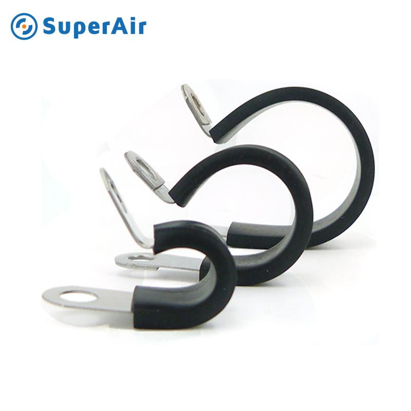 HVAC System Ductwork Cable Clamps Rubber Cushioned with Screws