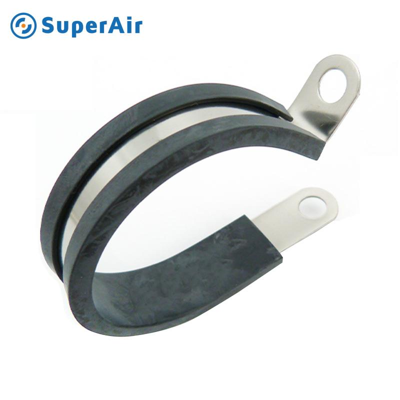 HVAC System Ductwork Cable Clamps Rubber Cushioned with Screws