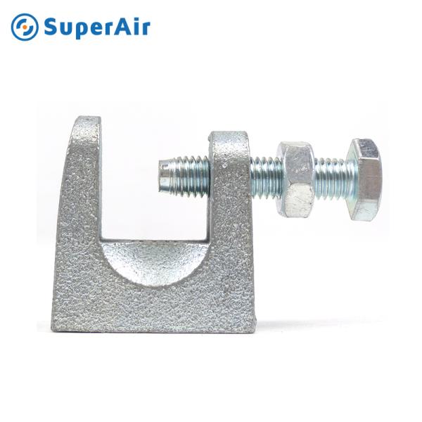 Fast Delivery Simple Structure Safety Metal Galvanized Steel Heavy Duty Lifting Strut Beam Clamp