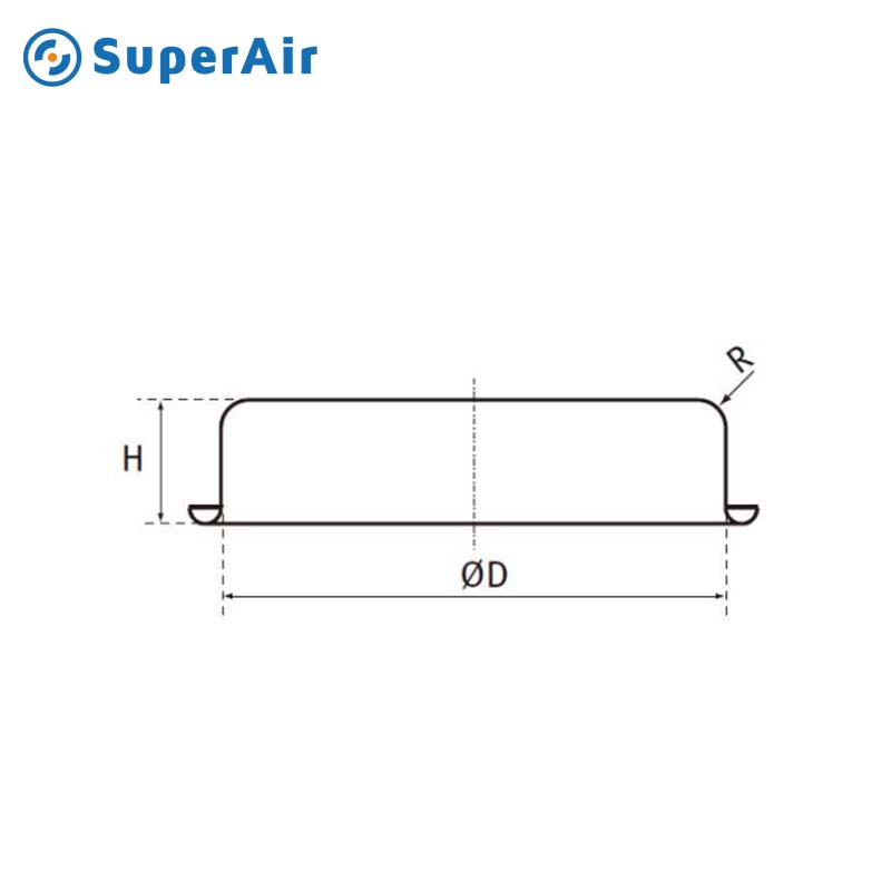 <font color='red'>HVAC</font> Spiral <font color='red'>Duct</font> Fitting End Cap Wtih/Without Rubber