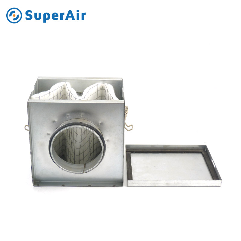 New Quality Square Filter Box for Round Duct for Sell