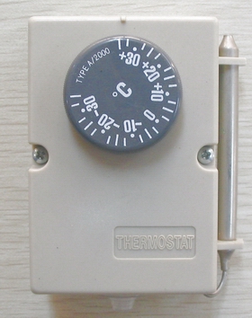 Refrigeration thermostat A2000, heater thermostat, oven thermostat