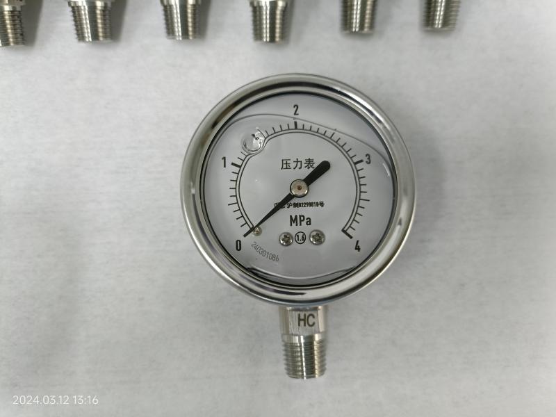 Y63 MONEL stainless steel pressure gauge made in China, HC 276 stainless steel pressure gauge made in China