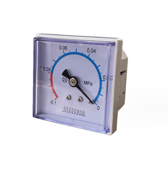 Square black plastic shell medical pressure gauge,48x48mm plastic case medical pressure gauge