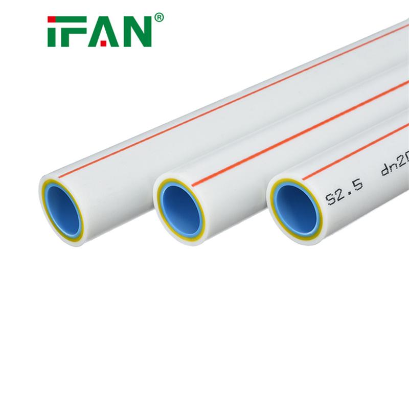 IFAN ASTM F2389 PPR Pipe OEM ODM Pn20 Plumbing Material 20-125mm PPR Fiber Glass Composite Pipe