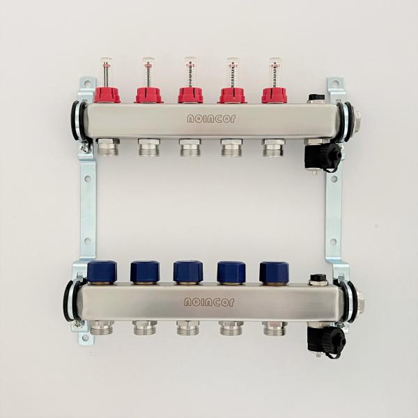 Pex Plumbing And Radiant Heating Manifold , SS Manifolds for floor cooling and heating