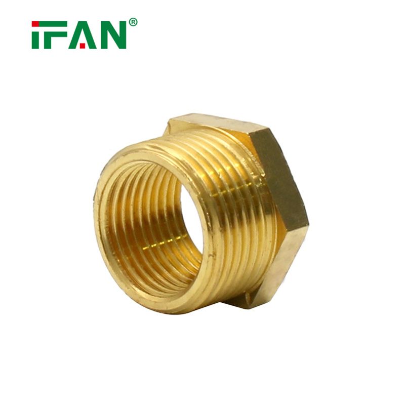 Ifan Hot Selling Copper Fitting DIN 16892 Plumbing Fitting Bushing 1/2 -2  Brass Fitting