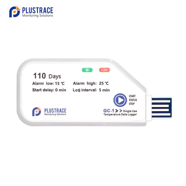 PLUSTRACE GC-1 Disposable Digital Temperature data logger.