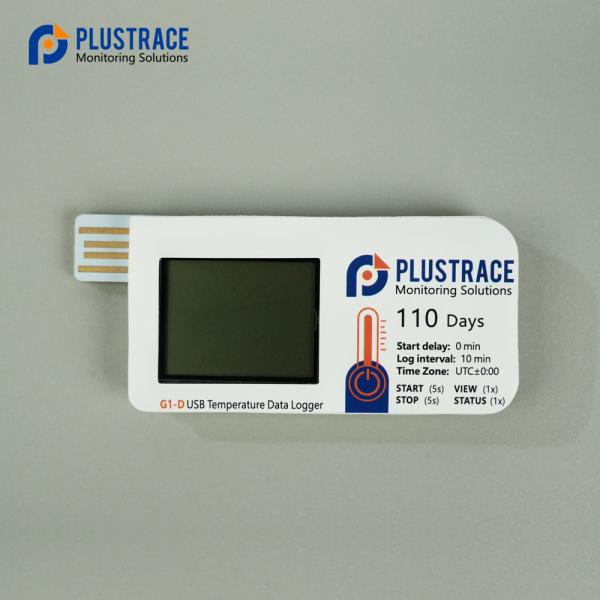 PLUSTRACE G1-D LCD display Temperature data logger.