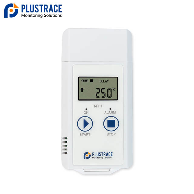 PLUSTRACE MTH Multi-use LCD Temperature Humidity data logger.