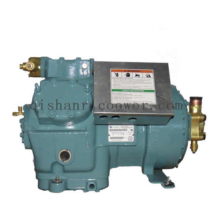 10HP R404A Carlyle Reciprocating Semi-Hermetic Compressor 06DR3370DC0660 Low Temperature Freezing
