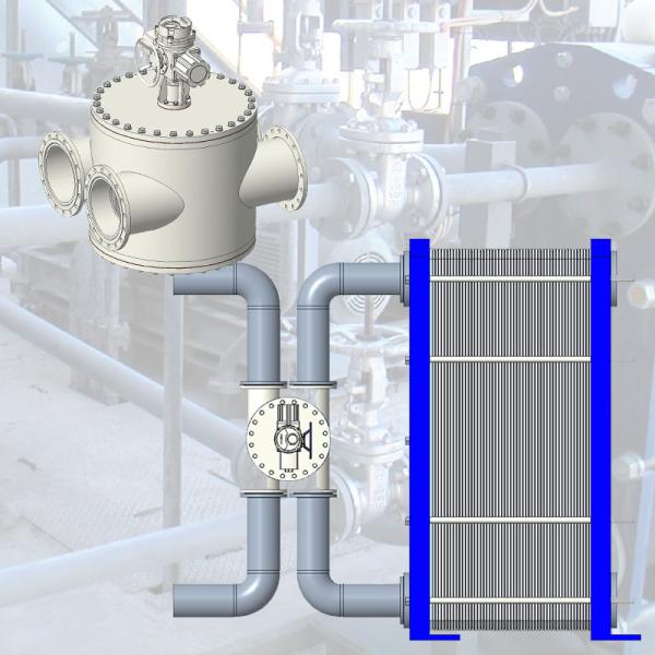 Plate Heatexchanger back flush cleaning