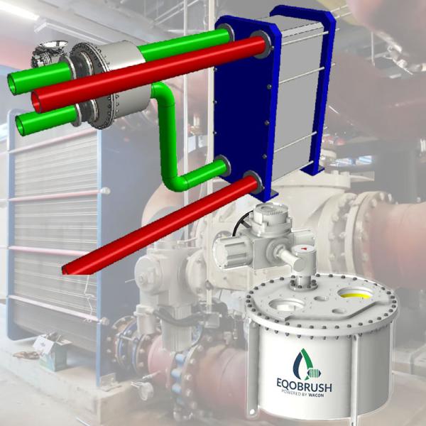 Plate Heatexchanger back flushing system