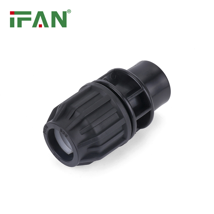 IFAN ISO 4427 Durable HDPE Fitting 20-110mm Female Socket Coupling Compression Fitting Customized HDPE Pipe Fittings