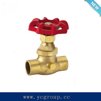 Iron handle brass stop valve