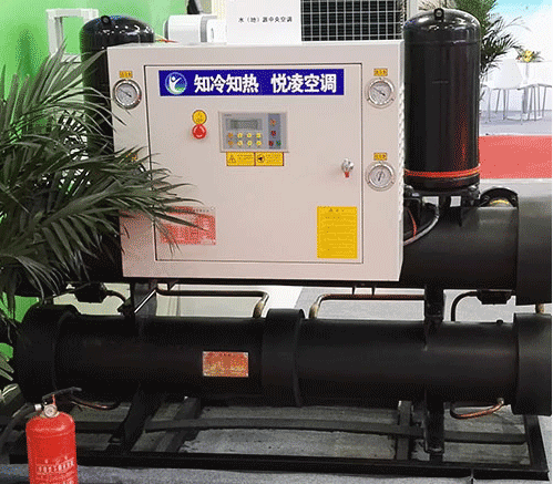 Vortex type water (ground) source heat pump machine