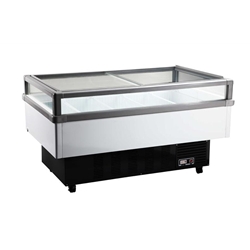 supermarket display commercial chest freezer with sliding glass door 1950*9500*1055mm