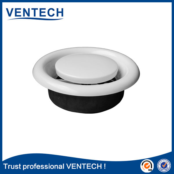 hot selling disk valve ventilation air duct ceiling round diffuser mental diffuser
