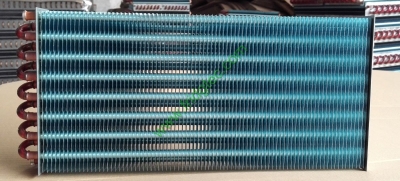 Commercial refrigerator copper tube aluminum foil finned evaporator