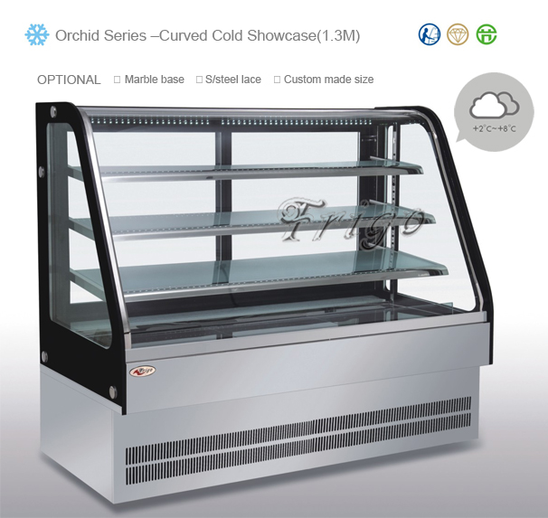 Orchid Series Curved Cold Showcase (Height 1.3M )