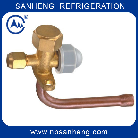SANHENG Two Way Curved Copper Air Conditioner Slipt Valve