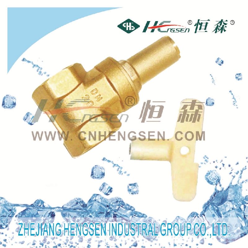 Hengsen brass gate valve with lock