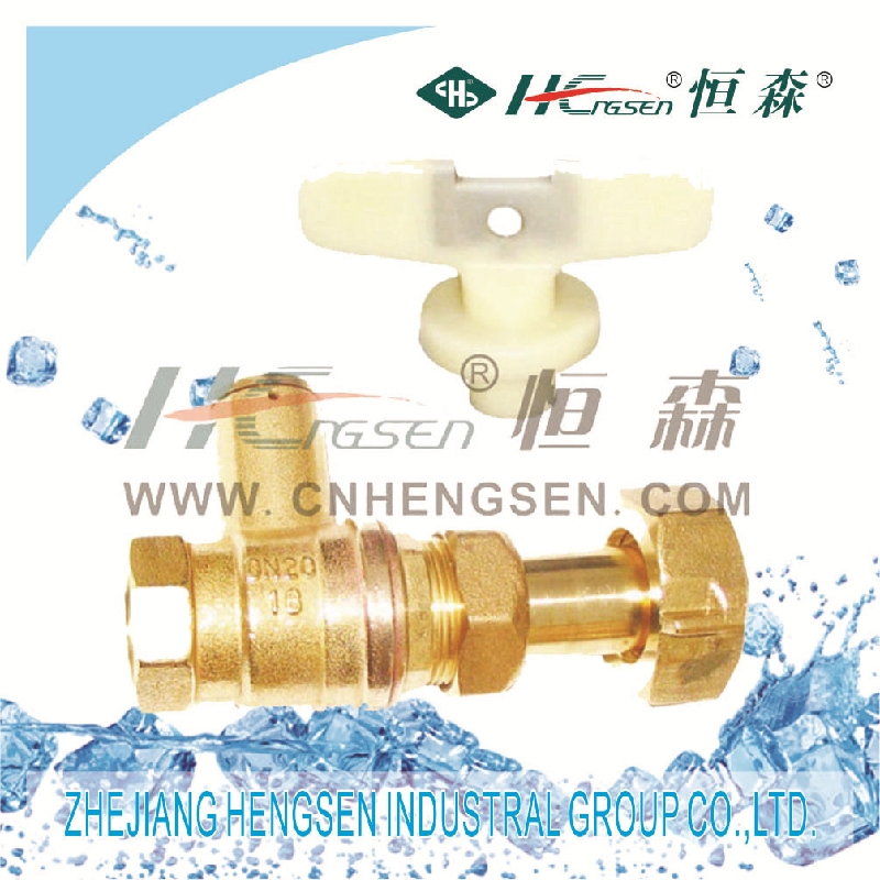 Hengsen brass flexible ball valve with lock