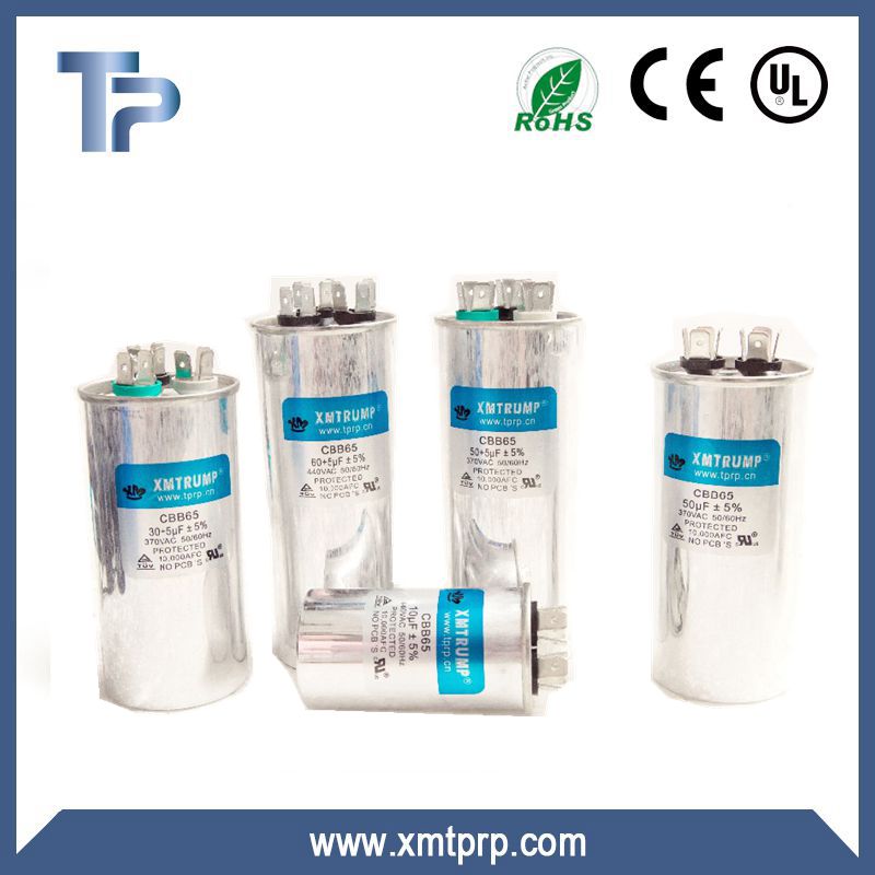 China Trump good self-healing capacitor cbb65 oval run capacitor