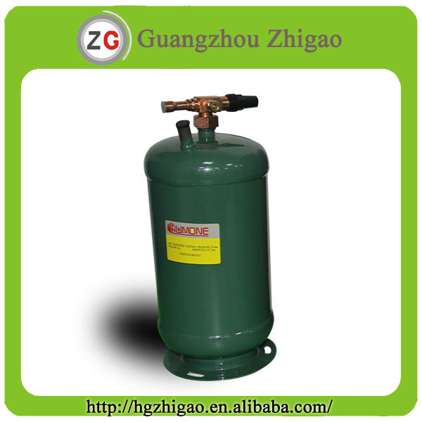 Refrigerant receiver tank storage tank fluid reservoir liquid accumulator liquid storage pot