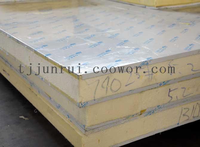 100mm PU customized cold room panels; Color steel surface