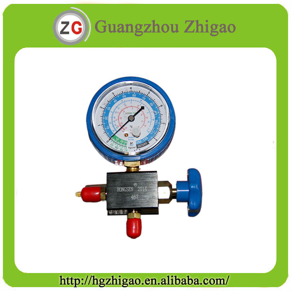 Low Pressure HS467AL 1Way Manifold Gauge for R12 R22 R134a R404a