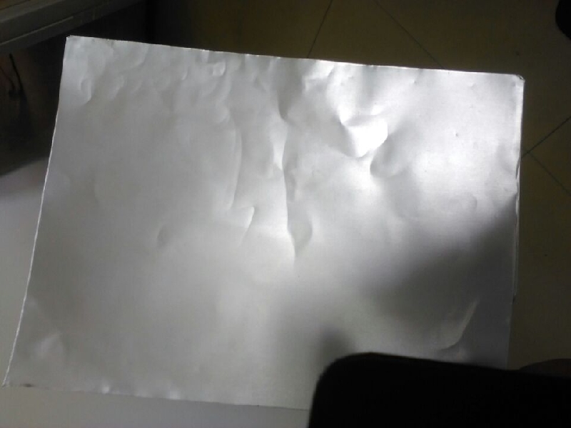 white coating aluminum foil