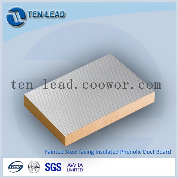 Phenolic foam HVAC pre-insulated duct board, phenolic insulated boards, Foam insulated boards