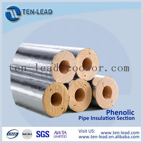 Tenlead Phenolic foam pipe insulation, foam pipe insulation, Foam
