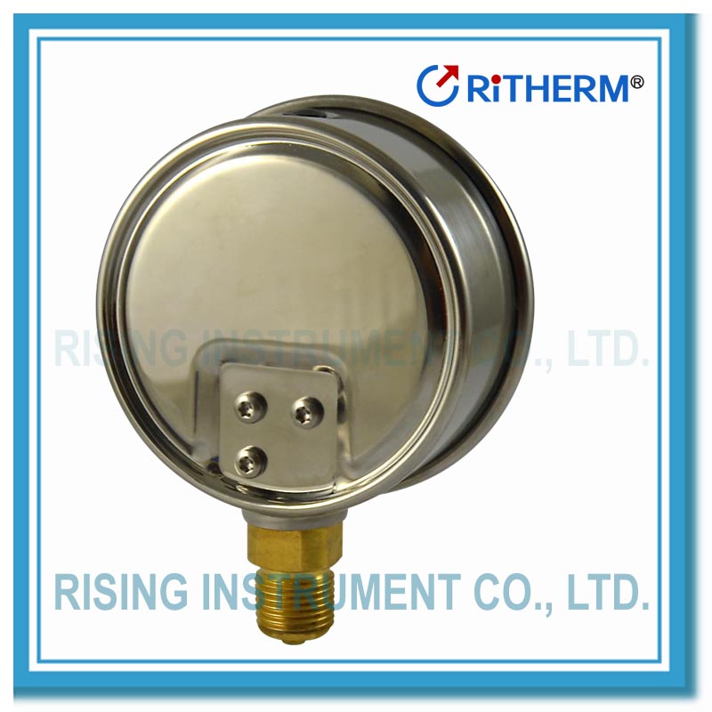 back connection panel mount pressure gauge flange