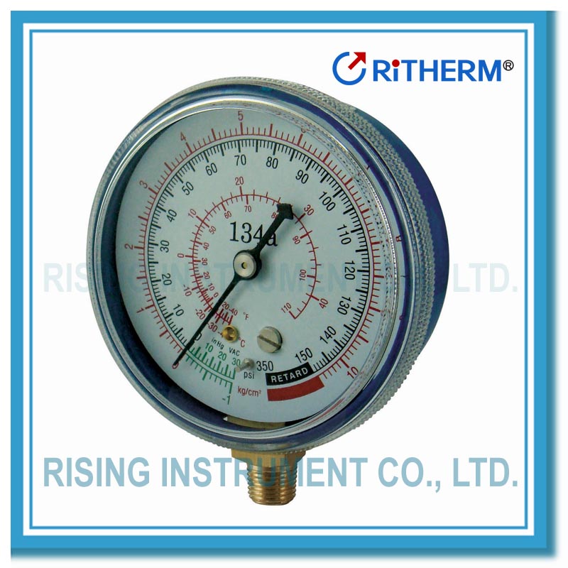 Refrigeration pressure gauge