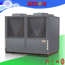 Guangzhou factory Hi-COP industrial central heat pump with CE and EN14511 standards 74-110KW