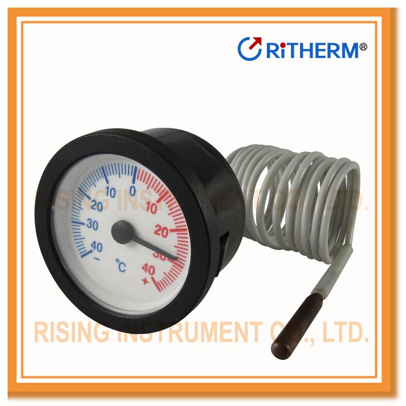 HVAC Boiler spiral tube capillary thermometer