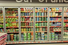 display refrigerator for supermarket