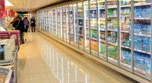 beer display refrigerator for supermarket