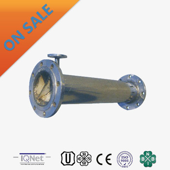 Industrial stainless steel pipeline mixer