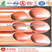 pipe groove copper pipe for refrigeration