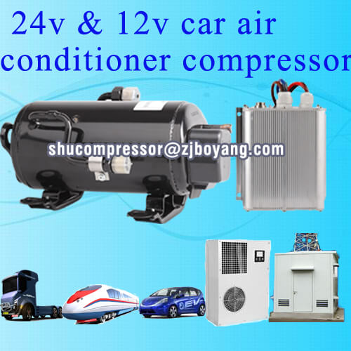 BOYARD horizontal 12v dc air conditioner compressor R134a